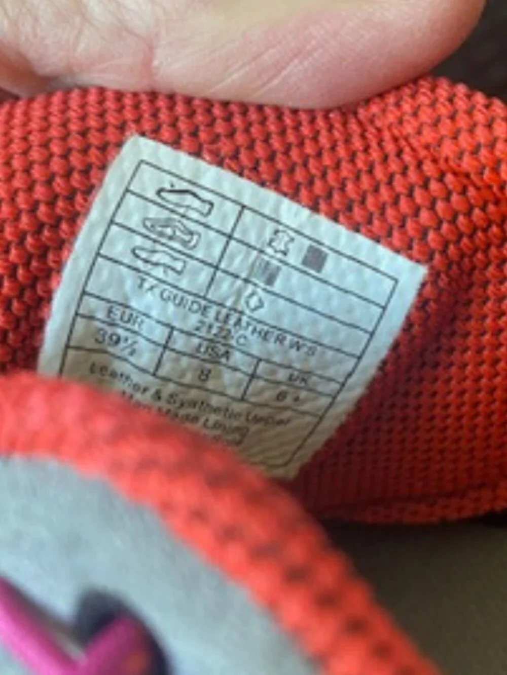 La Sportiva TX Guide Leather Approach Shoe - Women's EU 39.5 Grey/Cherry Tomato